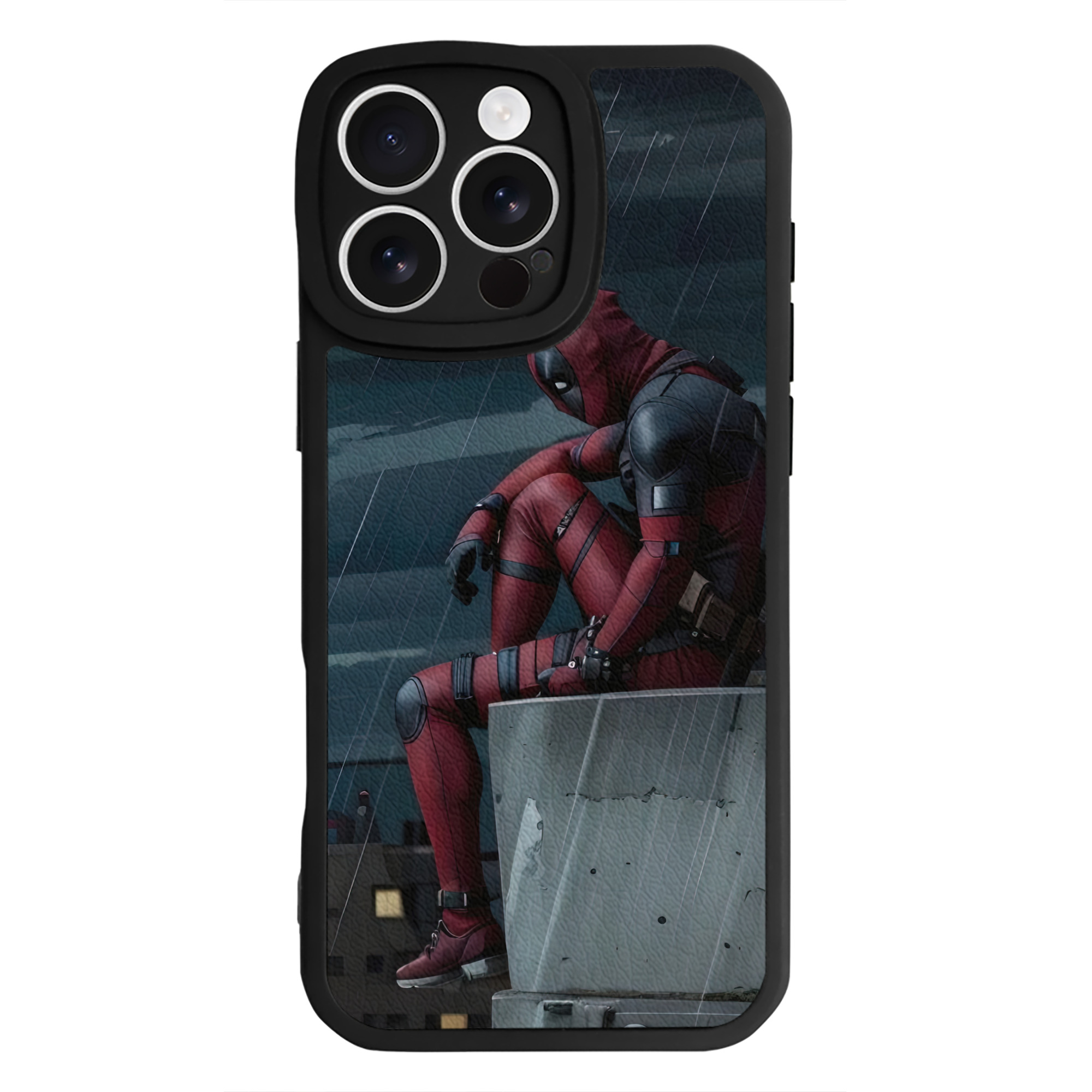 （画像用） Deadpool デッドプール 【iPhone 16シリーズ対応】シリコンスマホケース（レザー調） 材質：シリコン